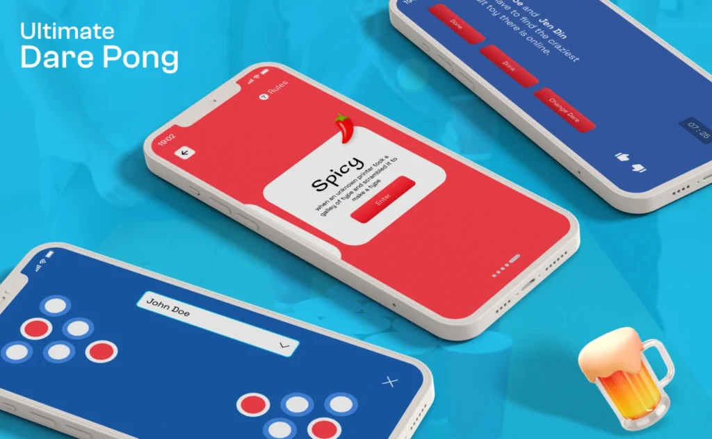 Portfolio Ulitmate Dare Pong Overview